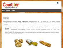 Tablet Screenshot of panaderiascamblor.com